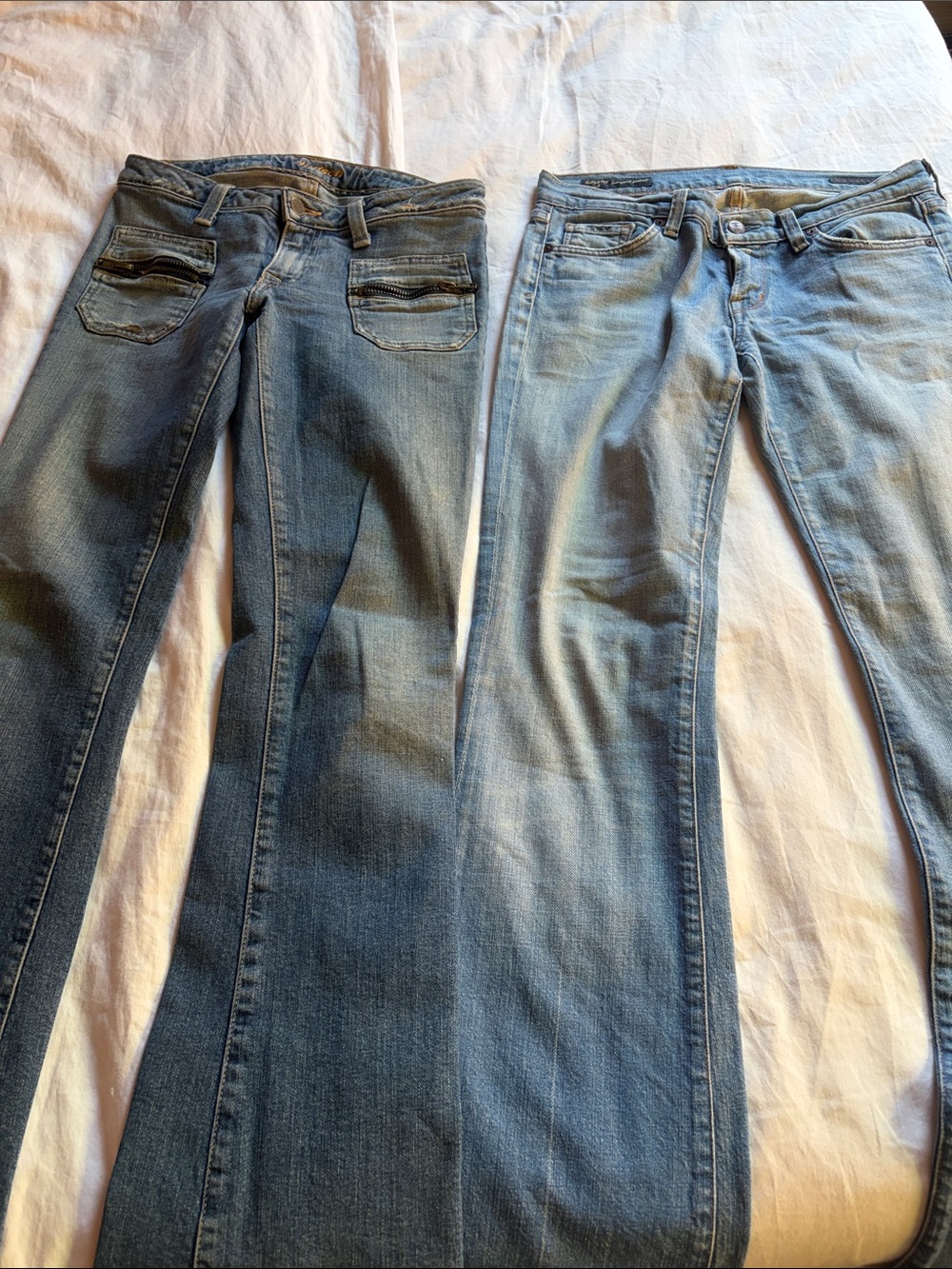 Citizens Of Humanity Light Blue Flared Jeans and Hudson jeans